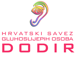 Logo Hrvatski savez gluhoslijepih osoba Dodir